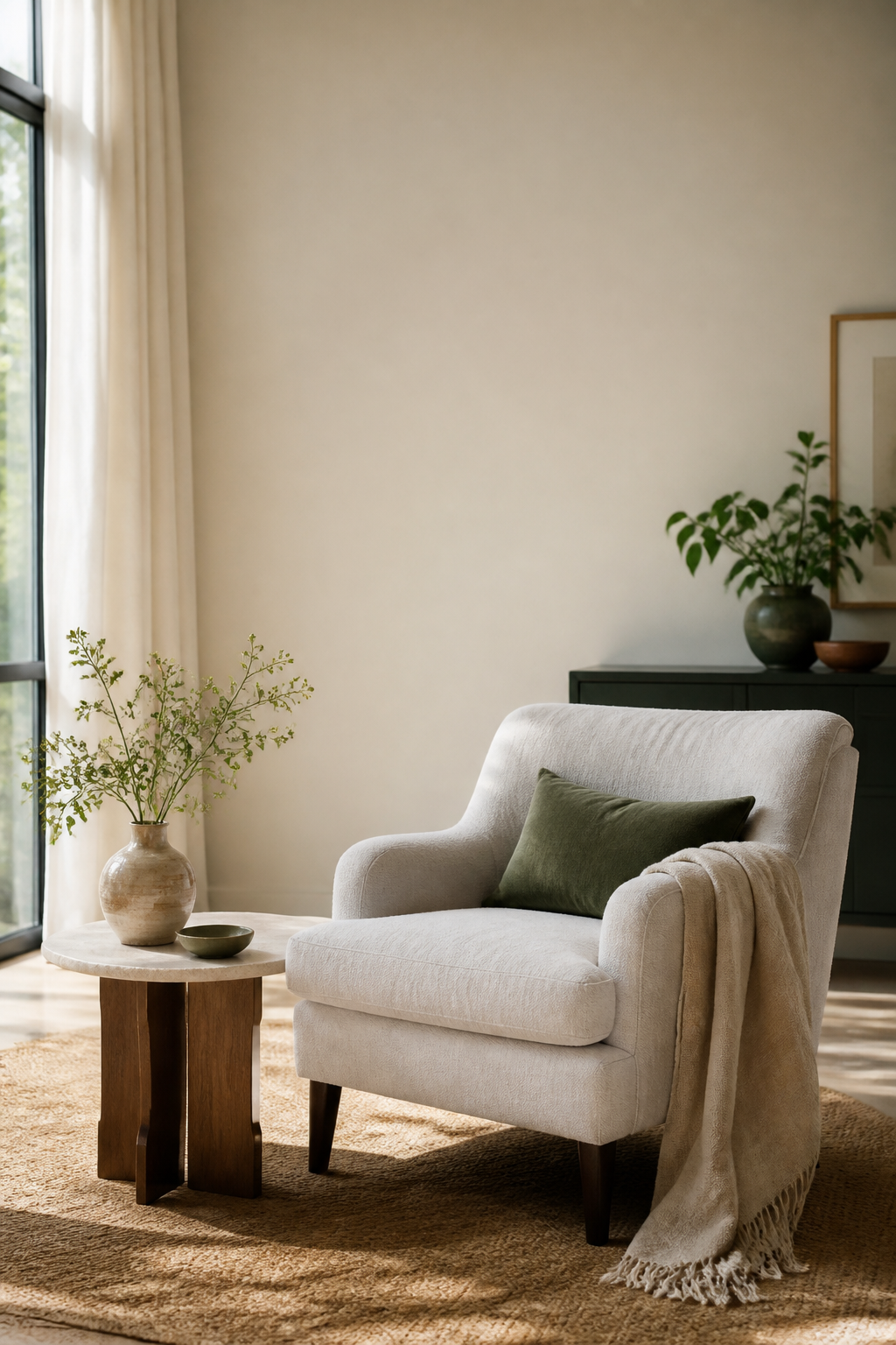 A calm, welcoming session space